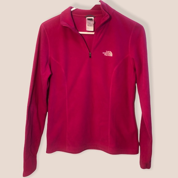 The North Face Sweaters - The North Face Magenta Quarter Zip Sweater